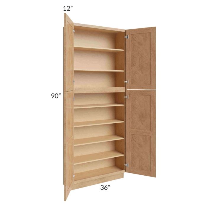 Midtown Timber Shaker 36x12x90 Pantry Cabinet