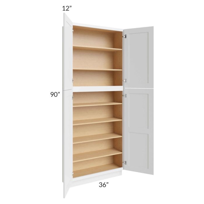 Salem White 36x12x90 Pantry Cabinet