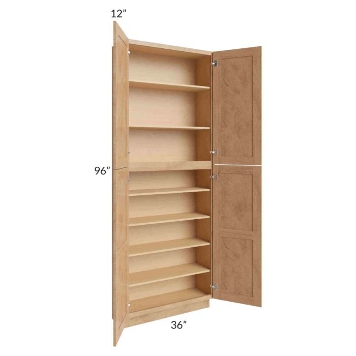 Midtown Timber Shaker 36x12x96 Pantry Cabinet