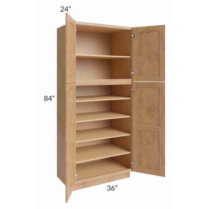 Midtown Timber Shaker 36x24x84 Pantry Cabinet