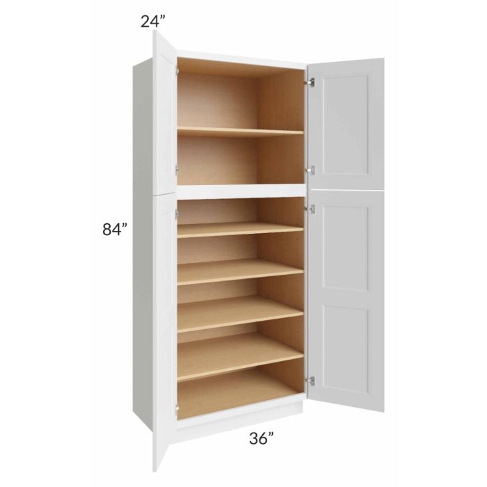 Union White 36x24x84 Pantry Cabinet
