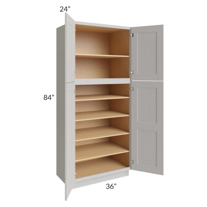 Salem Light Grey 36x24x84 Pantry Cabinet