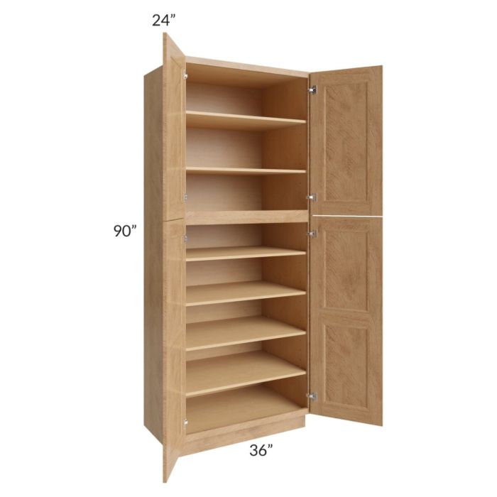 Tuscan Timber 36x24x90 Pantry Cabinet