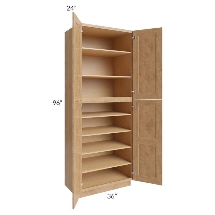 Tuscan Timber 36x24x96 Pantry Cabinet