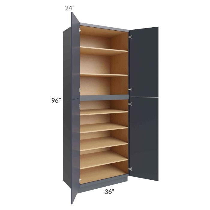 Vienna Indigo 36x24x96 Pantry Cabinet