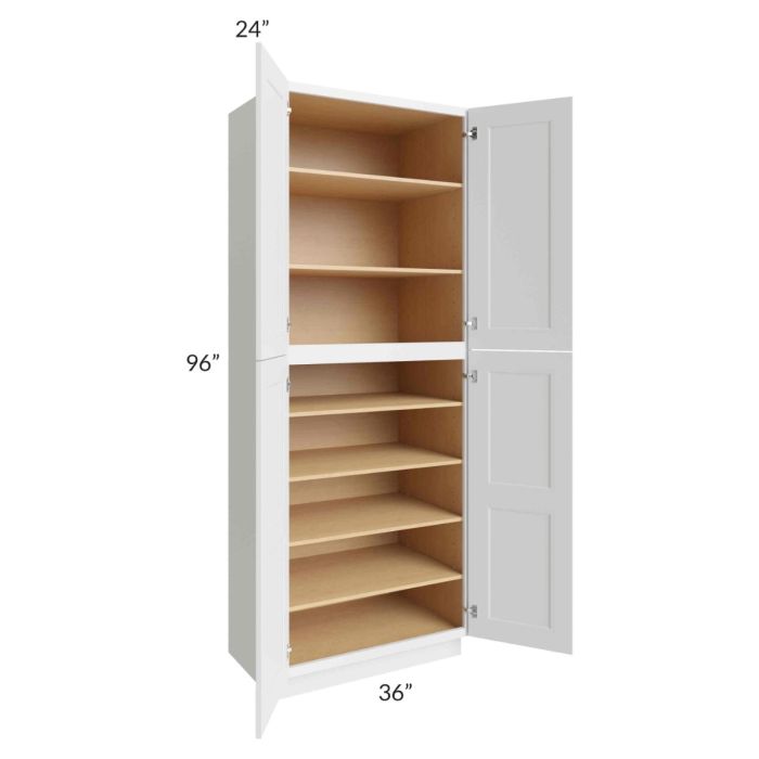 Salem White 36x24x96 Pantry Cabinet
