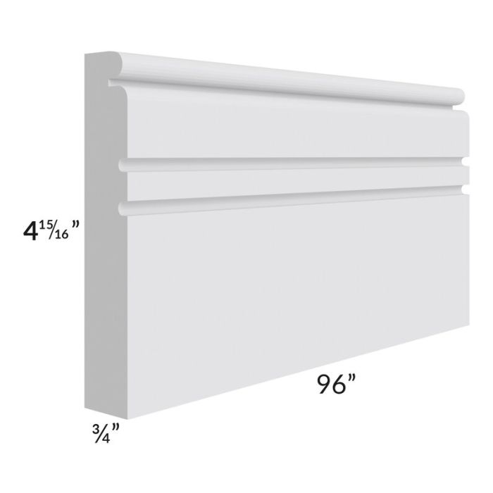 Lakewood White 96" Base Molding 