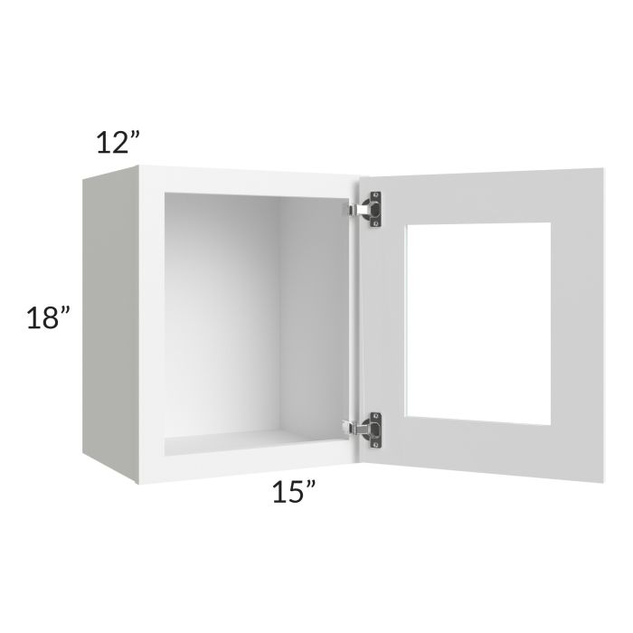 Lakewood White 15x18 Decorative Wall Cabinet