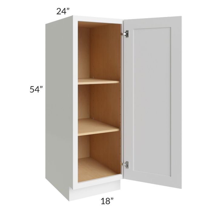 Stratton White Shaker 18x54 Pantry Base Cabinet