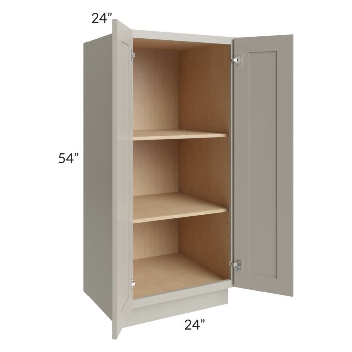 Stratton Light Grey Shaker 24x54 Pantry Base Cabinet