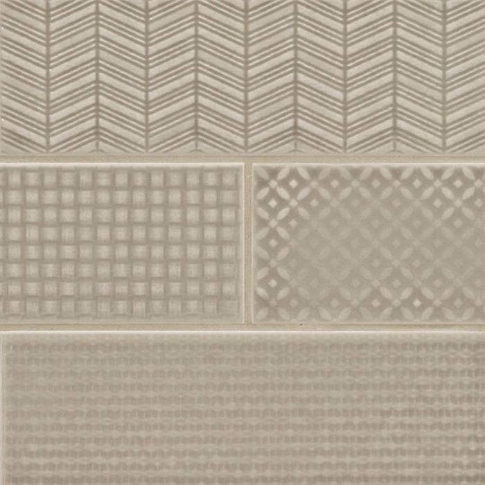Urbano Warm Concrete 3D Mix Subway Tile