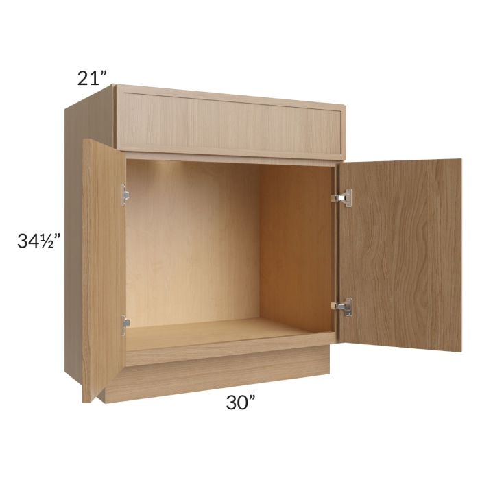 Township Rift Oak 30" Vanity Sink Base Cabinet