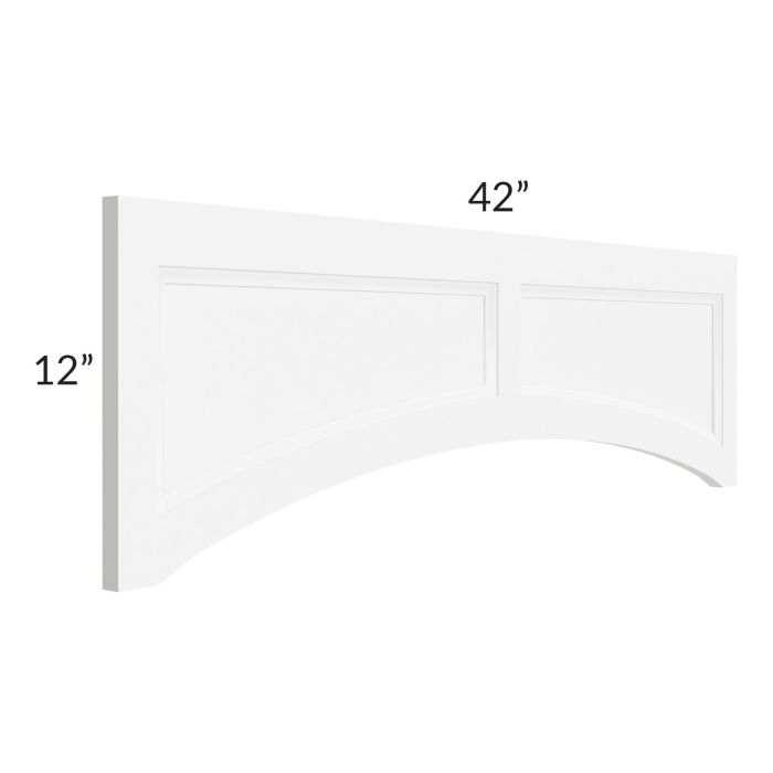 Alpine White Shaker 42x12 Arched Valance