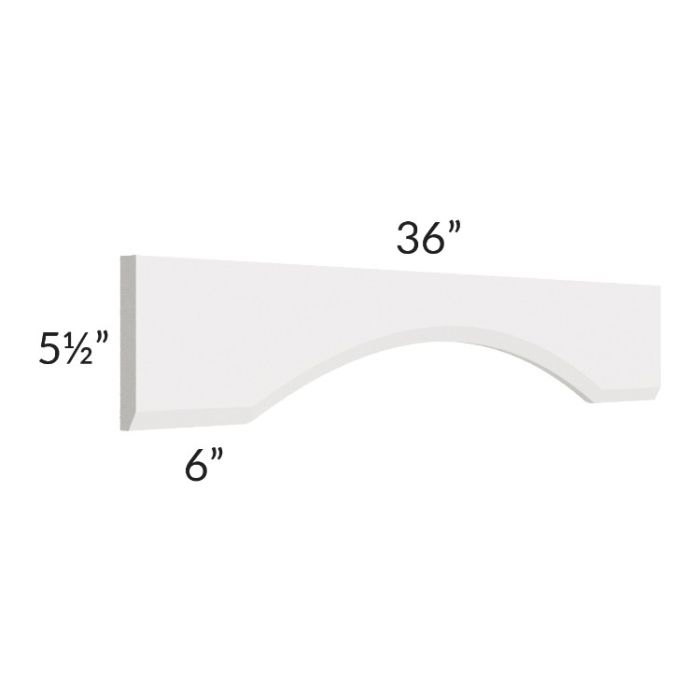 Tuscan Cloud 36" Arched Valance