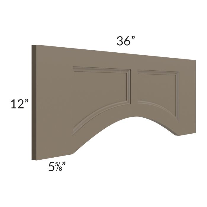 Tuscan Stone 36" Arched Recessed Panel Valance (Trimmable)