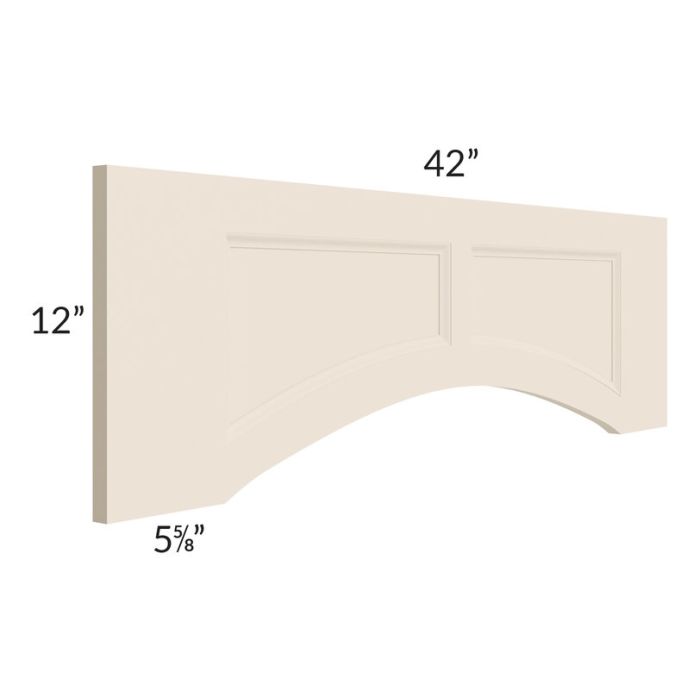 42" Arched Recessed Panel Valance (Trimmable)