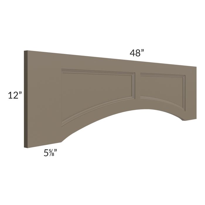 Tuscan Stone 48" Arched Recessed Panel Valance (Trimmable)