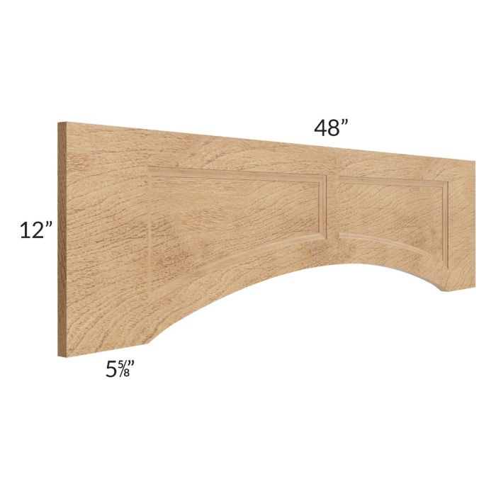 Midtown Timber Shaker 48" Arched Recessed Panel Valance (Trimmable)