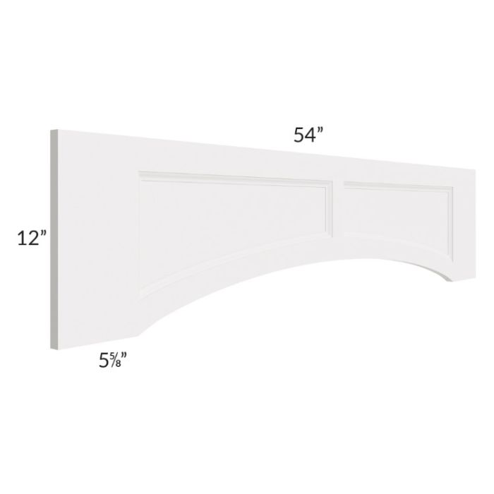 Tuscan Cloud 54" Arched Raised Panel Valance (Trimmable)