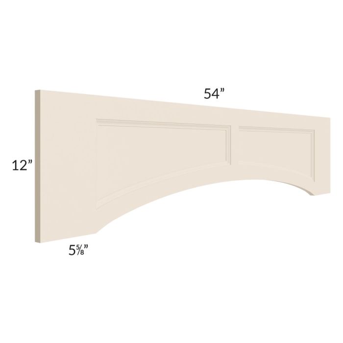 54" Arched Recessed Panel Valance (Trimmable)