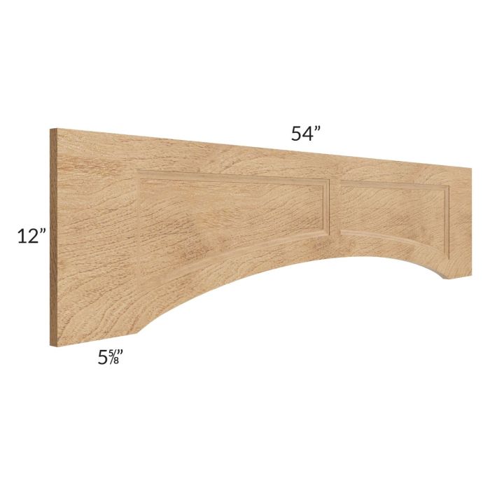 Midtown Timber Shaker 54" Arched Recessed Panel Valance (Trimmable)