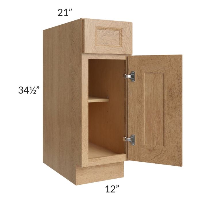 Tuscan Timber 12" Vanity Base Cabinet