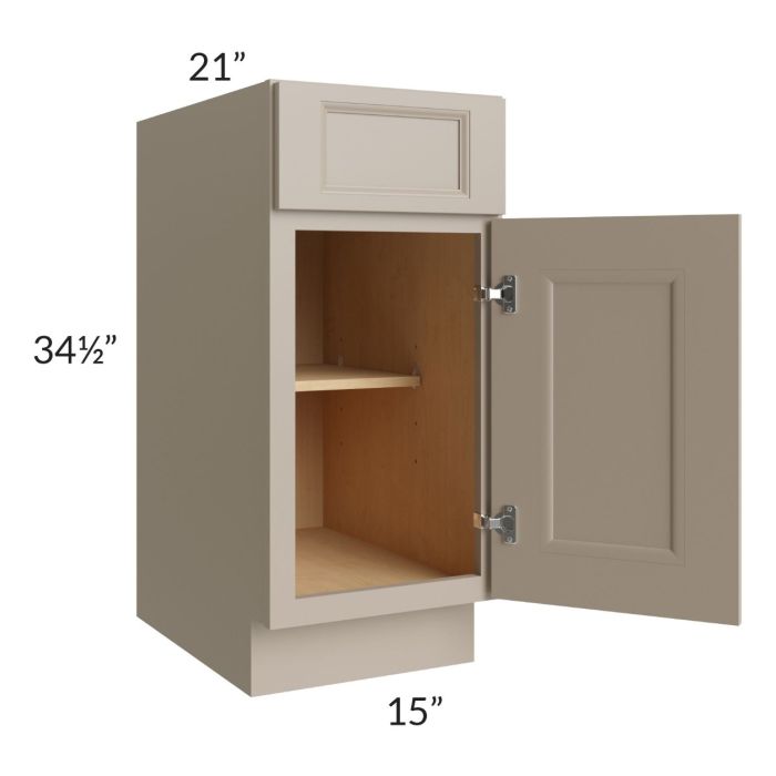 Tuscan Oyster 15" Vanity Base Cabinet