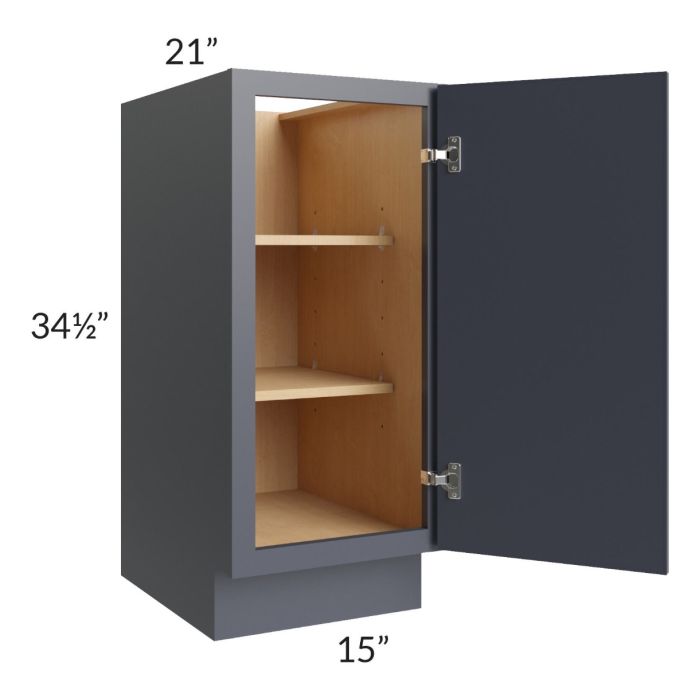 Vienna Indigo 15" Full Height Door Vanity Base Cabinet