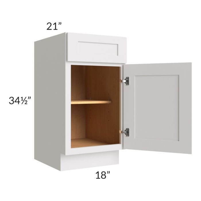 Midtown Cloud Shaker 18" Vanity Base Cabinet