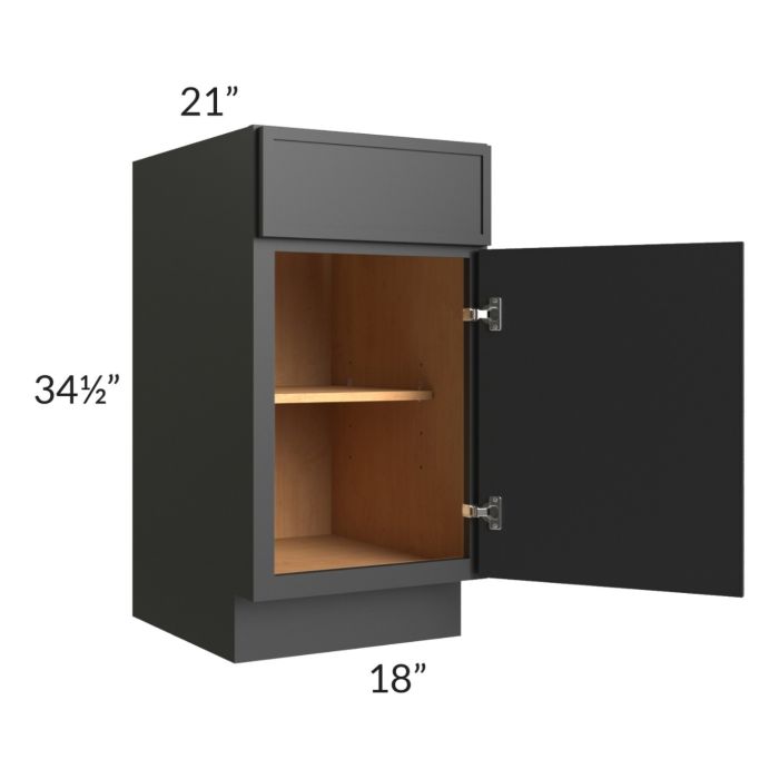 Vienna Black 18" Vanity Base Cabinet