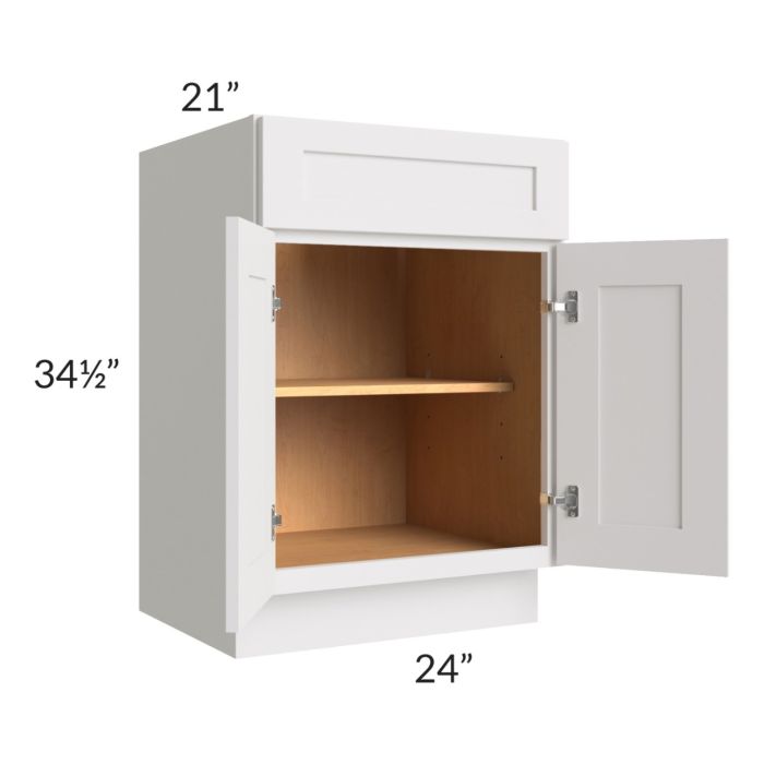 Midtown Cloud Shaker 24" Vanity Base Cabinet