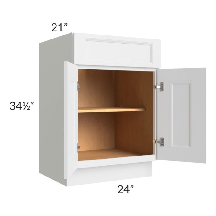 Union White 24" Vanity Base Cabinet