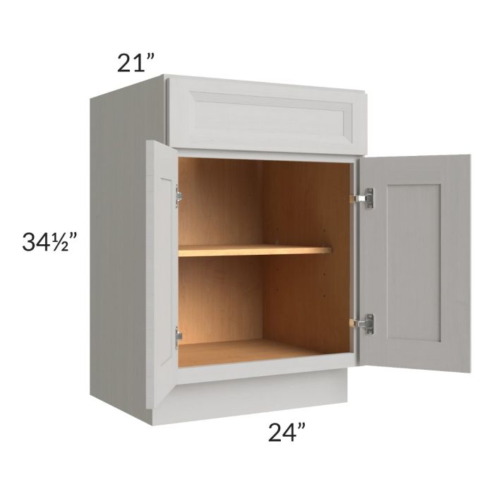 Salem Light Grey 24" Vanity Base Cabinet