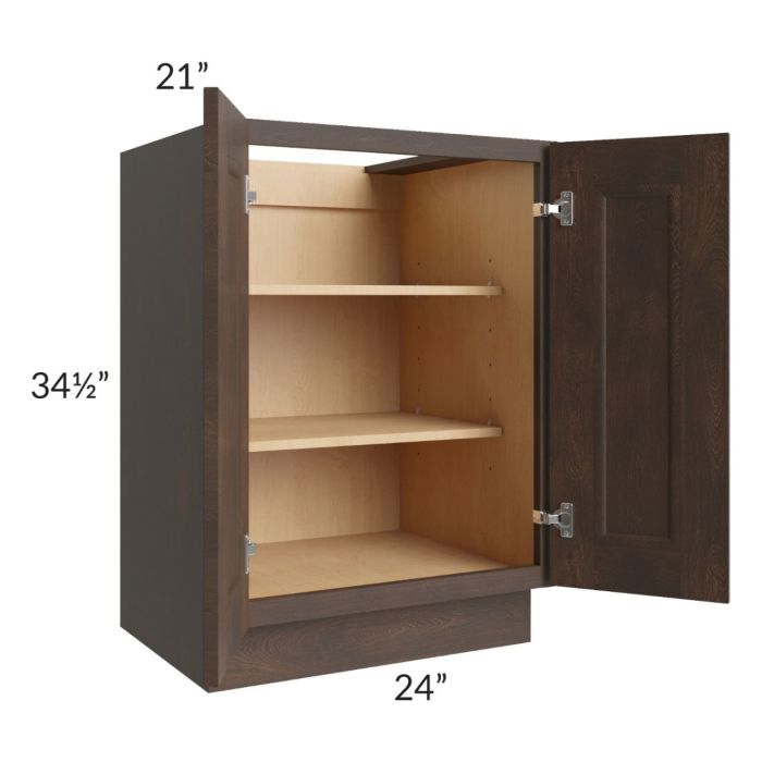 Tuscan Kona Brown 24" Full Height Door Vanity Base Cabinet