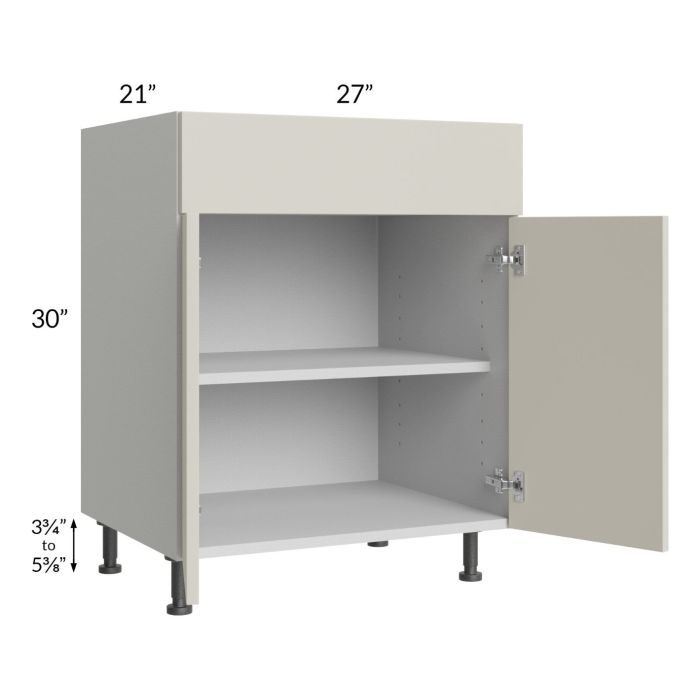 Milan Beige Matte 27" Vanity Base Cabinet