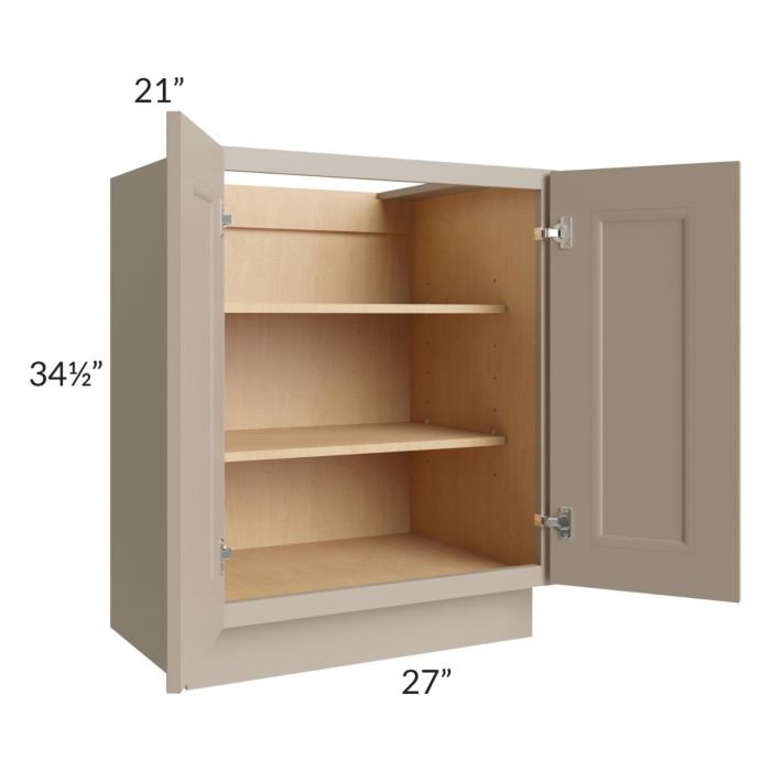 Tuscan Oyster 27" Full Height Door Vanity Base Cabinet