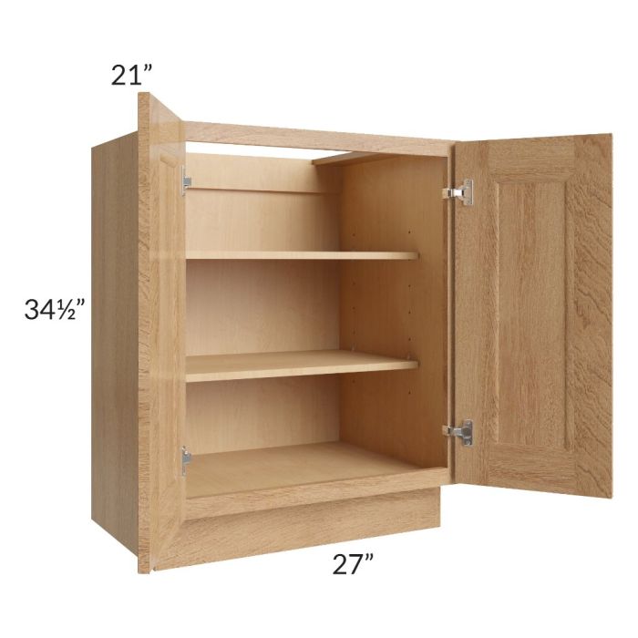 Tuscan Timber 27" Full Height Door Vanity Base Cabinet