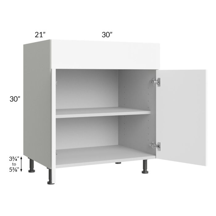 Milan White Matte 30" Vanity Base Cabinet