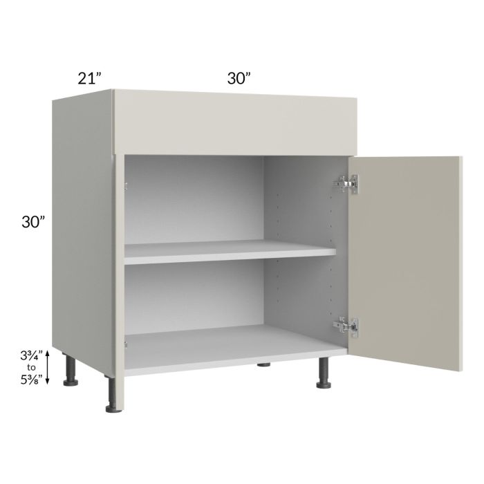 Milan Beige Matte 30" Vanity Base Cabinet