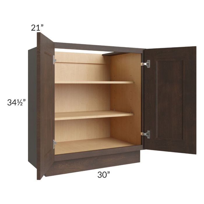 Tuscan Kona Brown 30" Full Height Door Vanity Base Cabinet