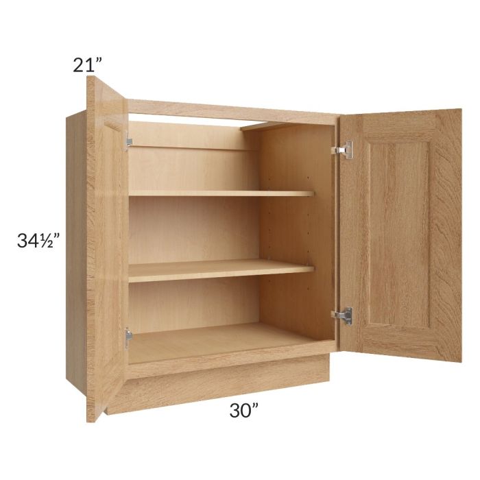 Tuscan Timber 30" Full Height Door Vanity Base Cabinet