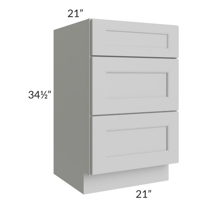 Tuscan Painted Grey 21" Vanity Drawer Base Cabinet