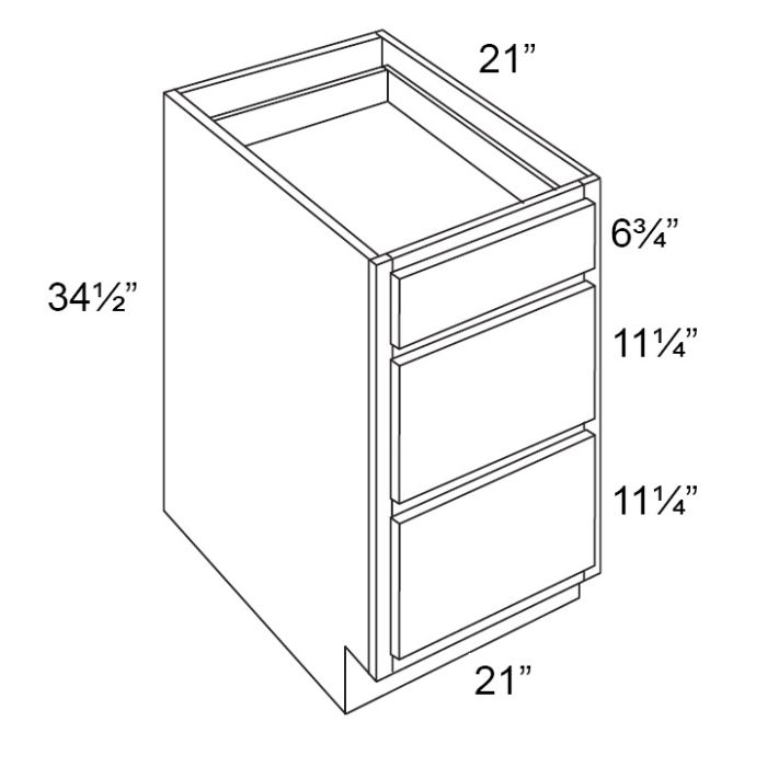 Tuscan 21" Vanity Drawer Base Cabinet