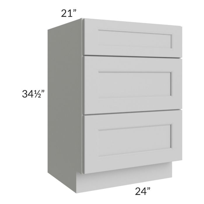 Tuscan Painted Grey 24" Vanity Drawer Base Cabinet