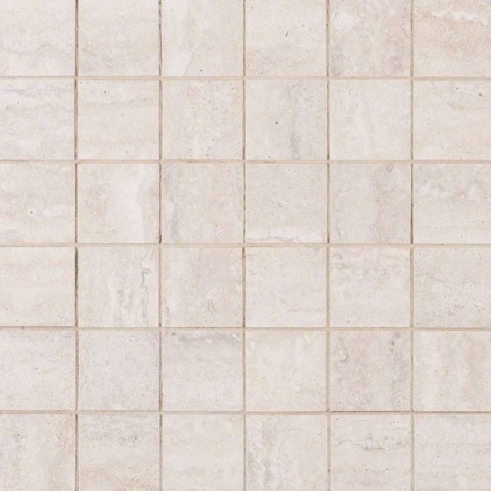 Veneto White 2" x 2" Mosaic Matte Porcelain Tile