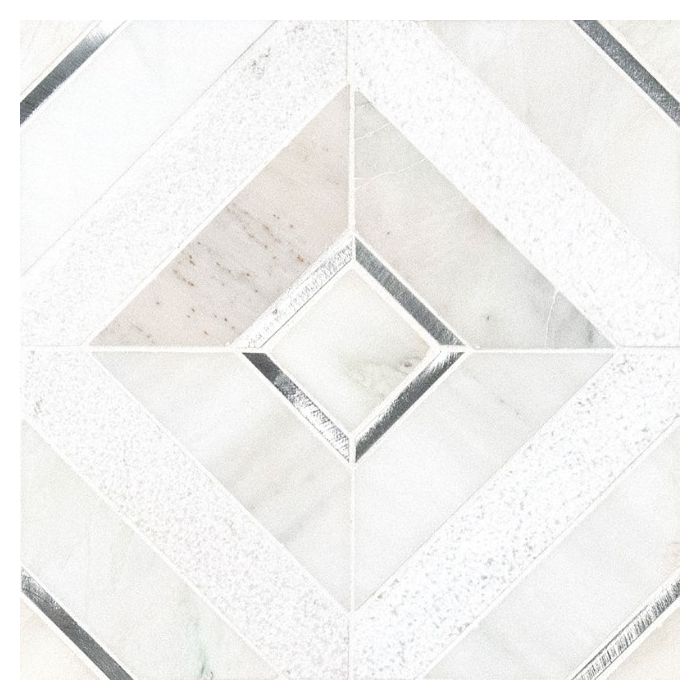 Verona Silver Pattern Backsplash Tile