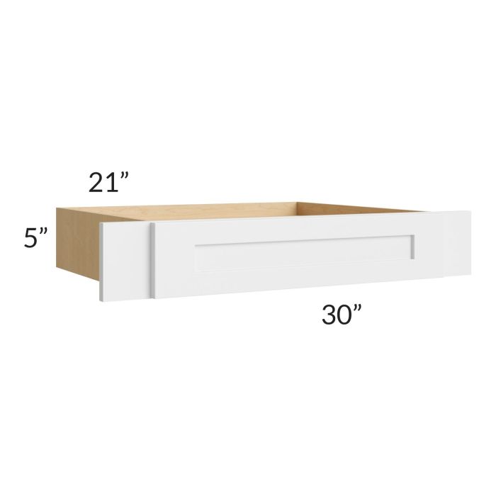 Asheville White Shaker 30" Vanity Knee Drawer