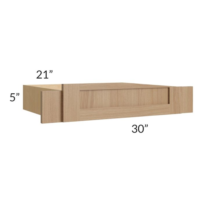 Asheville Rift Oak Shaker 30" Vanity Knee Drawer
