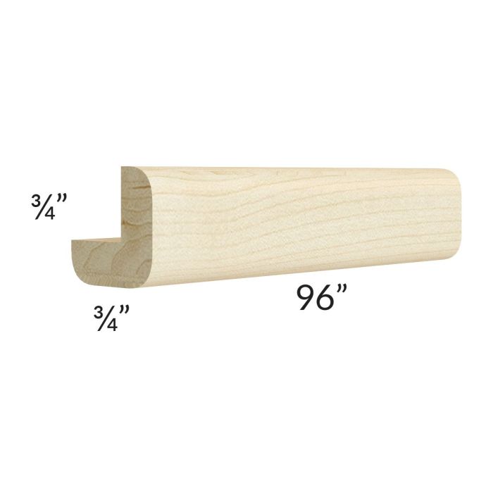 Unfinished Shaker 8' Outside Corner Molding