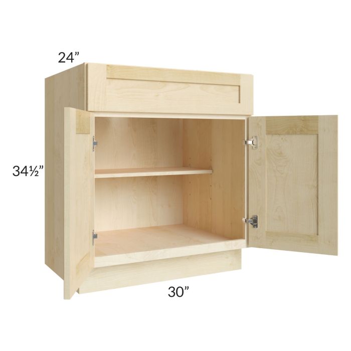Unfinished Shaker 30" Base Cabinet